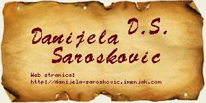 Danijela Šarošković vizit kartica